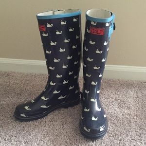 Rain Boots - Whale Pattern